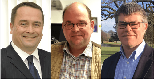 New SAIC Board members Alan Sutherland, Pieter van West, and Alan Tinch