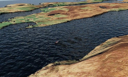 3D model of fish farm